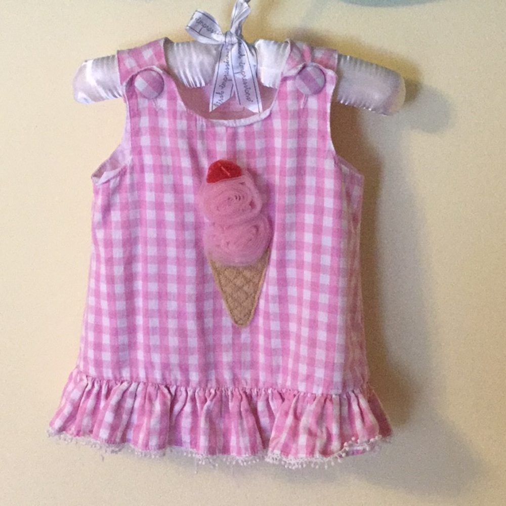 Mud Pie I cream cone cherry on top dress